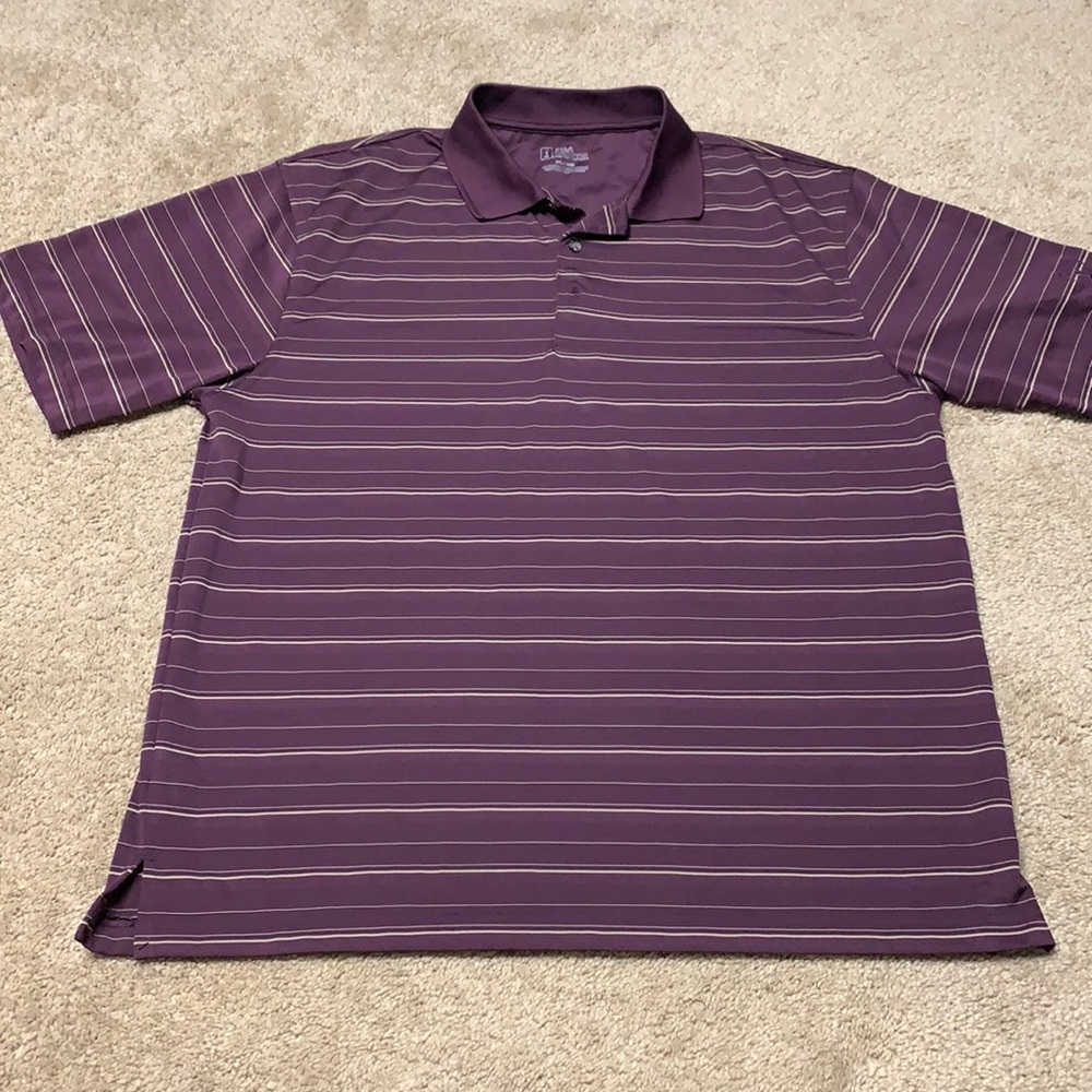 PGA tour purple golf shirt polo